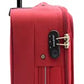 House Of Leather Cabin Size Suitcase Four Wheel Luggage Cosmic Red