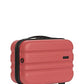 ANTLER - Vanity case - Clifton Luggage - Suitcase in Poppy - Toiletry Bag Secure - Suitcase With Two-way Zip Opening Branded Zip, Internal zip and Mesh Pockets - Luggage With Black Hardware Adjustable