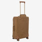 Bric's Suitcase Life Collection, Medium Suitcase with Zippered Pockets and 4 Wheels, Suede Effect, Dimensions 40x65x24, Blue