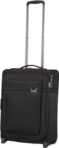 Samsonite Airea - Spinner S Expandable, Carry-on Luggage, 55 cm, 38/43.5 L, Black (Black)