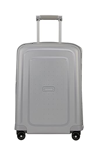 Samsonite S'Cure - Spinner S Hand Luggage, 55 cm, 34 L, Silver (Silver)