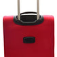 House Of Leather Cabin Size Suitcase Four Wheel Luggage HL22 Red