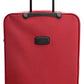 House Of Leather Medium Size Suitcase Four Wheel Expandable Luggage Cosmic Red