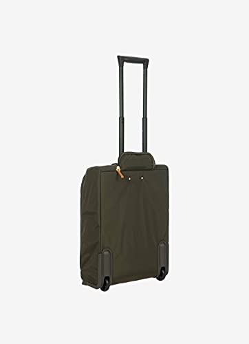 Bric's Expandable Cabin Trolley, X-Collection, Carry-on Suitcase with 2 Double Wheels, Durable and Ultra Light, Size: 39x55x20/23 cm, Black