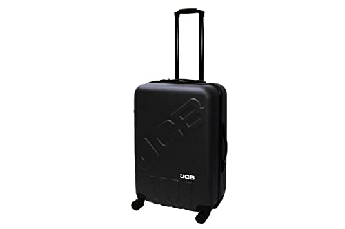 JCB - Lightweight Hard Shell Suitcase Set - Includes 20", 24" & 28" Cases - 360 Degree Spinner Wheels - ABS Polycarbonate Hard Shell - Luggage Bags for Travel - Black