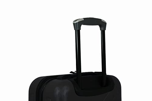 JCB - Lightweight Hard Shell Suitcase Set - Includes 20", 24" & 28" Cases - 360 Degree Spinner Wheels - ABS Polycarbonate Hard Shell - Luggage Bags for Travel - Black