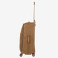 Bric's Suitcase Life Collection, Medium Suitcase with Zippered Pockets and 4 Wheels, Suede Effect, Dimensions 40x65x24, Blue