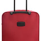 House Of Leather Cabin Size Suitcase Four Wheel Luggage Cosmic Red