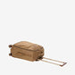 Bric's Suitcase Life Collection, Hand Luggage Suitcase with Zipper Pockets and 4 Wheels, Suede Effect, Dimensions 37x55x23, Camel