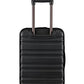 ANTLER - Cabin Suitcase - Clifton Luggage - Expandable Cabin, Black - 56x35x23, Lightweight Suitcase for Travel & Holidays - Carry On Suitcase with 4 Wheels & Twist Grip Handle - TSA Approved Locks
