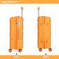 Kono 20 Inch Bright Hard Shell PP Suitcase - Classic Collection - Orange