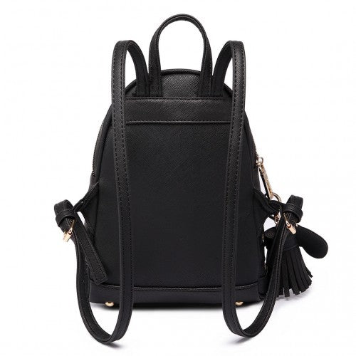 Miss Lulu Leather Look Small Fashion Backpack
