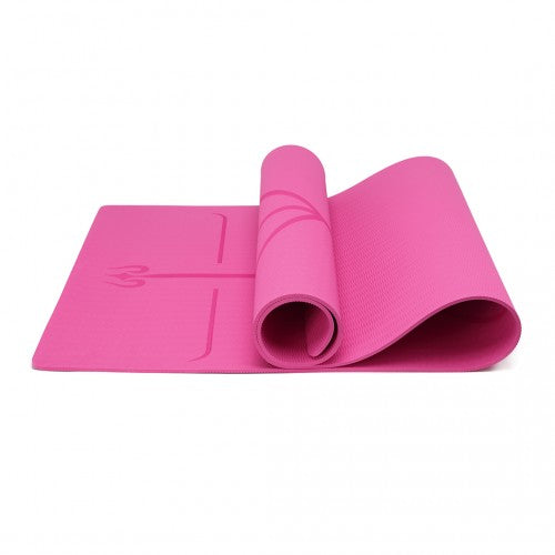 Kono TPE Non-Slip Classic Yoga Mat - Plum