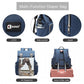 Kono Travel Baby Changing Backpack With USB Charging Interface - Navy