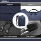 Kono Waterproof Basic Backpack With USB Charging Port - Blue