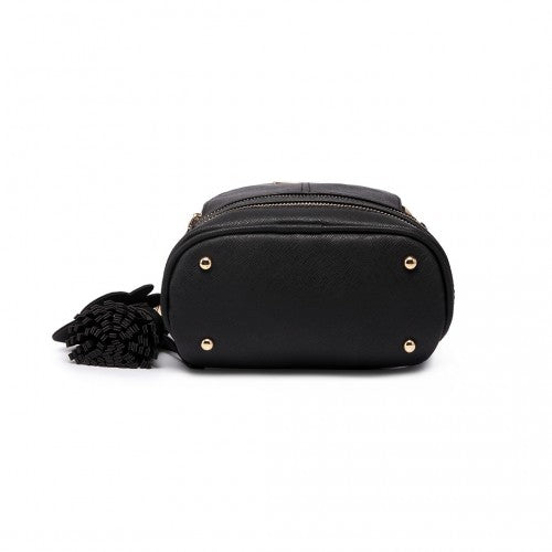 Miss Lulu Leather Look Small Fashion Backpack