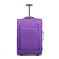 Kono Cabin Size Soft Shell Hand Luggage - Purple