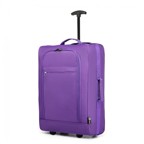 Kono Cabin Size Soft Shell Hand Luggage - Purple