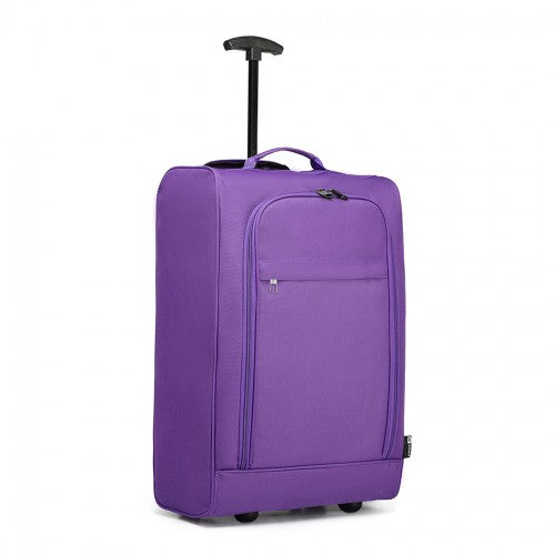Kono Cabin Size Soft Shell Hand Luggage - Purple