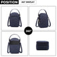 Kono Compact Multi Compartment Cross Body Bag - Navy Blue