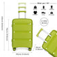 Kono 28 Inch Bright Hard Shell Pp Suitcase - Classic Collection - Green