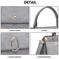 Miss Lulu Stylish Ladies Leather Handbag Shoulder Bag - Grey
