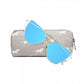 Miss Lulu Canvas Pencil Case Horse Grey