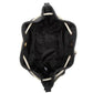 Miss Lulu Sparkle Canvas Drawstring Cross Body Bag - Black