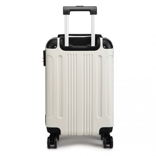 Kono 19 Inch Abs Hard Shell Suitcase Luggage - Beige
