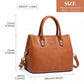 Miss Lulu Silk Scarf Shoulder Bag - Brown