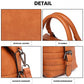Miss Lulu Leather Look Shoulder Bag - Brown