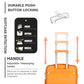 Kono 28 Inch Bright Hard Shell Pp Suitcase - Classic Collection - Orange