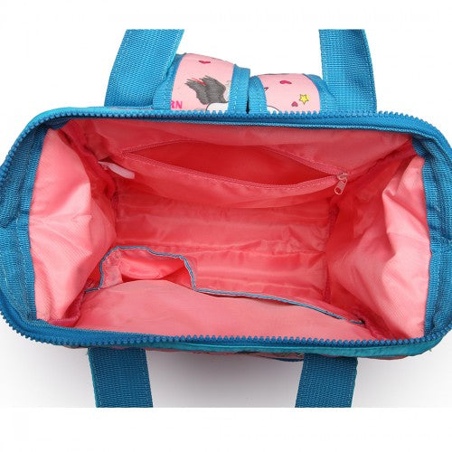 Miss Lulu Child's Unicorn Backpack With Pencil Case - Pink