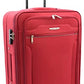 House Of Leather Medium Size Suitcase Four Wheel Expandable Luggage Cosmic Red