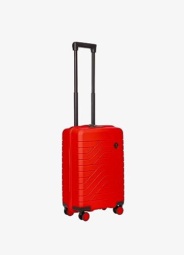 Bric's Suitcase Ulisse B|Y Collection, Hand Luggage Suitcase with 4 Wheels, Resistant and Ultralight, USB Port, Integrated TSA Lock, Dimensions 37x55x20, Red