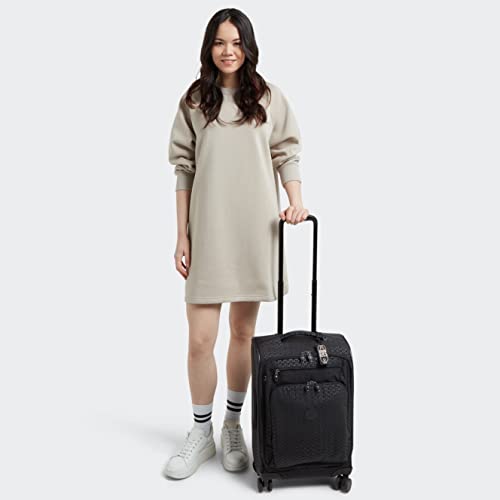 Kipling New YOURI Spin S, Small Cabin Size Spinner, 58cm, 33 L, Signature Emb