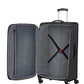 American Tourister Hyperspeed 4-Wheel Suitcase Set 3-Piece, Black (Jet Black), Standard Size, Luggage Sets