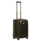 Bric's Soft Side Carry On and Check-in Suitcase Spinner for Travel, Life Collection, 55cm, Olive