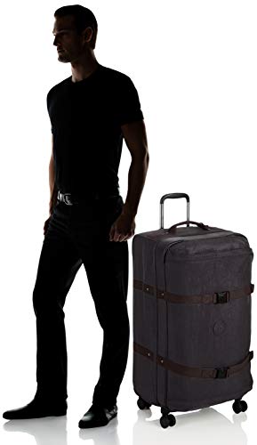 Kipling SPONTANEOUS L, Large 4-Wheeled 360° Suitcase with Elastic Straps, TSA Lock, 78 cm, 101 L, Black Noir