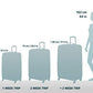 HAUPTSTADTKOFFER - X-Berg - Luggage Suitcase Hardside Spinner Trolley 4 Wheel Expandable, TSA, 65 cm, Applegreen mat