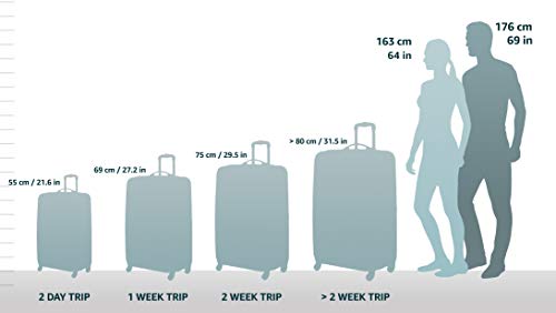 HAUPTSTADTKOFFER - X-Berg - Luggage Suitcase Hardside Spinner Trolley 4 Wheel Expandable, TSA, 75 cm, Darkblue mat