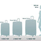 HAUPTSTADTKOFFER - Spree - Luggage Suitcase Hardside Spinner Trolley Expandable. 65 cm, TSA, Darkblue