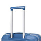 ATX Luggage Medium Suitcase Lightweight Durable Polypropylene Hard Shell Suitcase with 4 Dual Spinner Wheels and Built-in TSA Lock (Morrocan Blue, 24 Inches, 65 Liters)