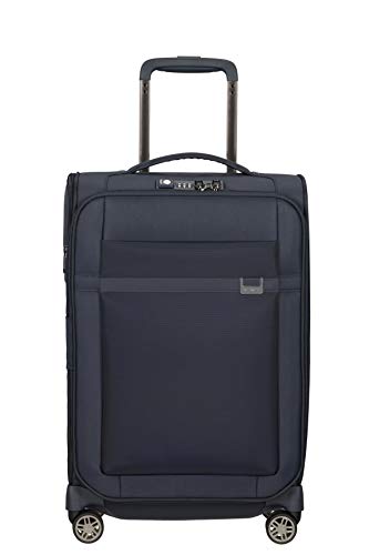 Samsonite Airea - Spinner S Expandable, Carry-on Luggage, 55 cm, 38/43.5 L, Blue (Dark Blue)