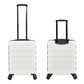 Cabin Max Anode Cabin Suitcase 55x40x20 Built in Lock, Lightweight, Hard Shell, 4 Wheels, Suitable for Ryanair, Easyjet, Jet 2 Paid Carry on (Arctic White, 55 x 40 x 20 cm)