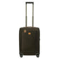 Bric's Soft Side Carry On and Check-in Suitcase Spinner for Travel, Life Collection, 55cm, Olive