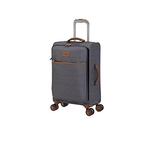 it luggage Beach Stripes 22" Softside Carry-on 8 Wheel Spinner, Black/Grey, 22", Beach Stripes 22" Softside Carry-on 8 Wheel Spinner