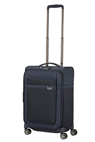 Samsonite Airea - Spinner S Expandable, Carry-on Luggage, 55 cm, 38/43.5 L, Blue (Dark Blue)