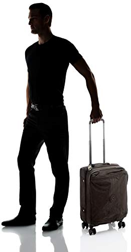 Kipling SPONTANEOUS S, Cabin-Sized, 4-Wheeled 360° Suitcase with Elastic Straps, TSA Lock, 53 cm, 37.5 L, Black Noir