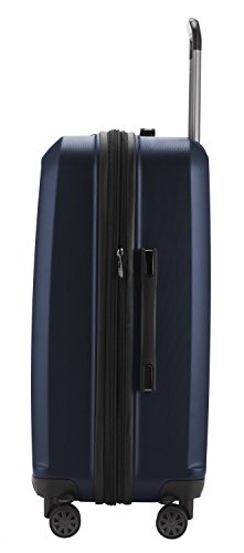 HAUPTSTADTKOFFER - X-Berg - Luggage Suitcase Hardside Spinner Trolley 4 Wheel Expandable, TSA, 75 cm, Darkblue mat